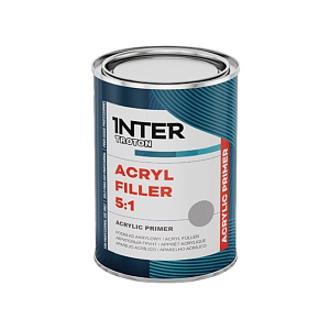 INTER TROTON грунт акриловый Acryl Filler 5:1 серый 0.8+0.16л