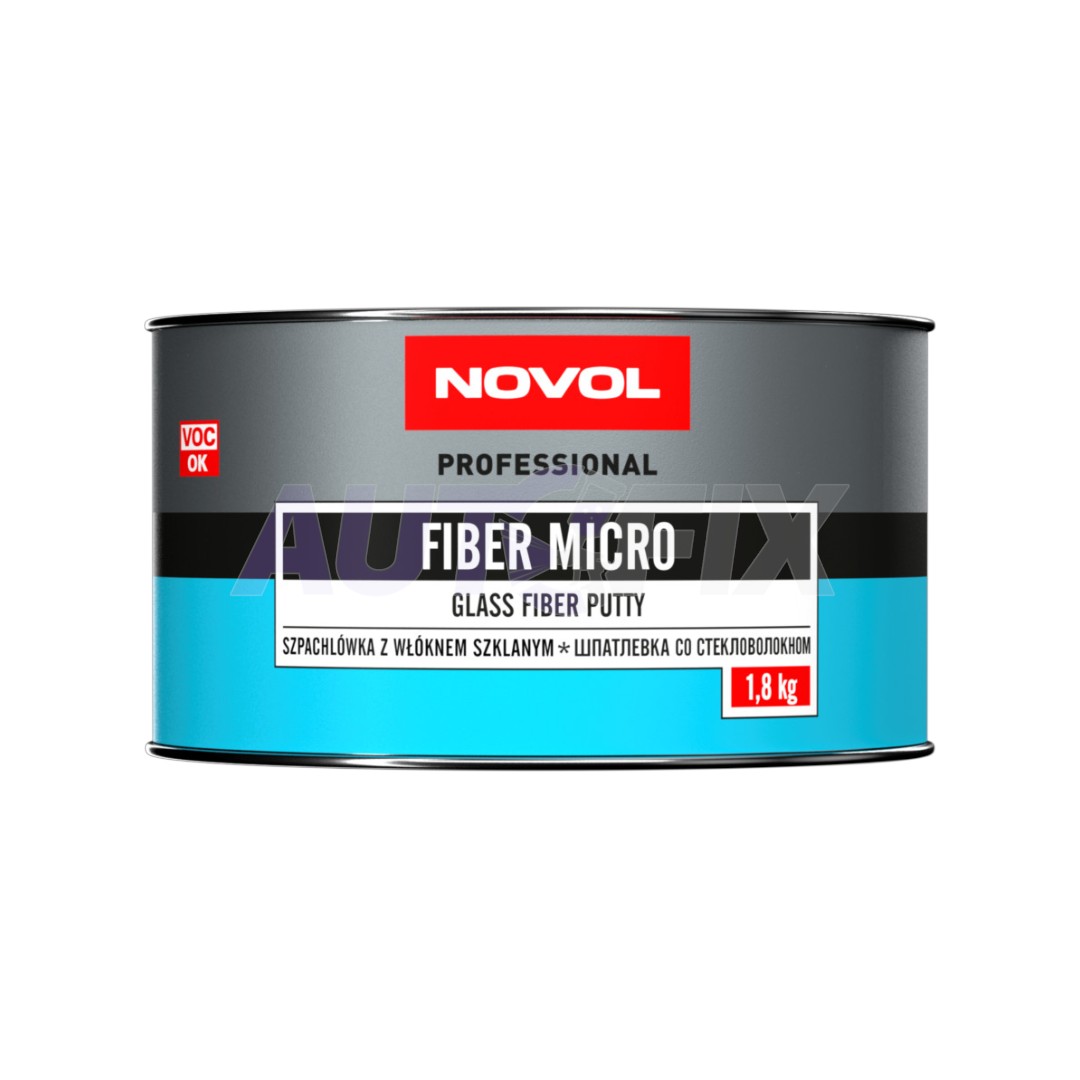 NOVOL шпатлевка Fiber Micro со стекловолокном 1.8кг