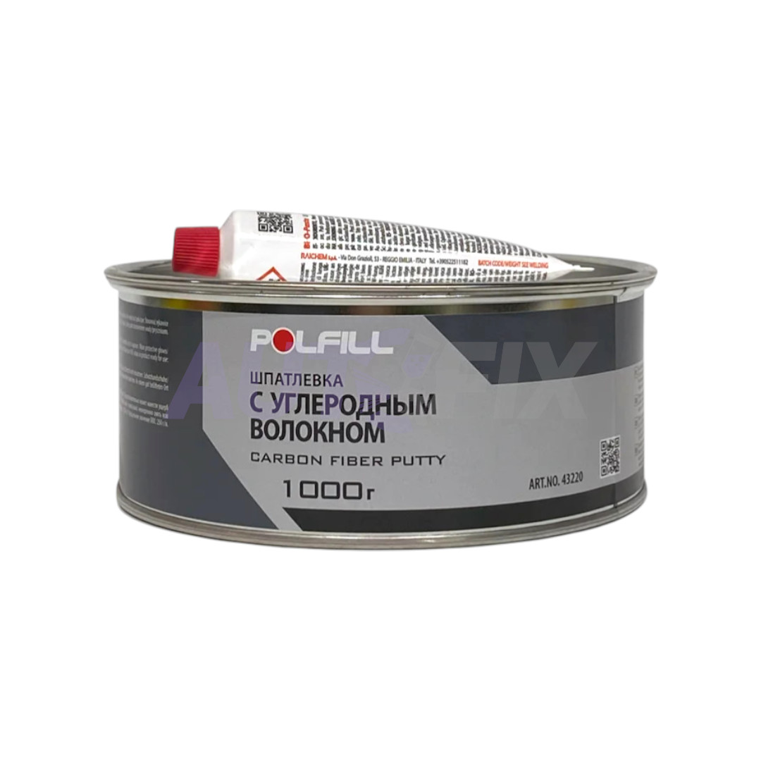 POLFILL шпатлевка с углеволокном CARBON 1.0кг