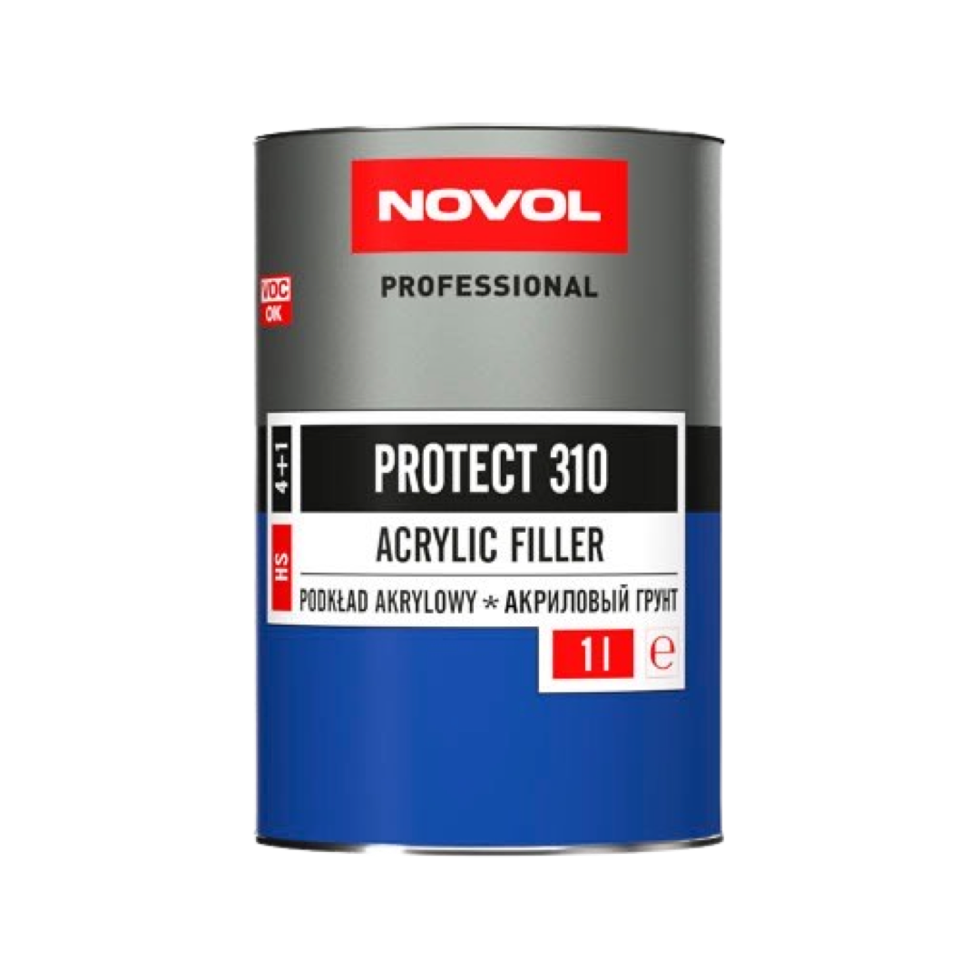 Novol hs. NOVOL protect 310. NOVOL NOVAKRYL HS. Новол грунт акриловый 4+1. Грунт акриловый protect 310 HS 4+1.