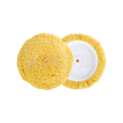 MENZERNA круг полировальный YT150WV из натуральной овчины 150мм желтый