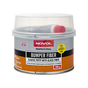 NOVOL шпатлевка Bumper Fiber для пластиков со стекловолокном 0.5кг
