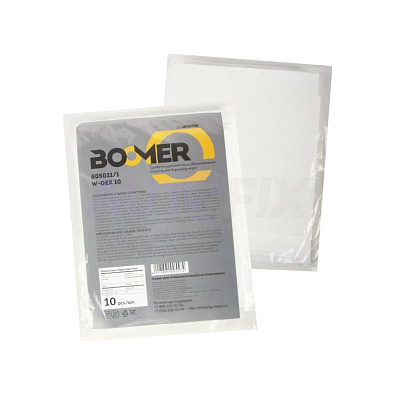 BOOMER салфетки для обезжиривания W-Gex 10 805021/1 белые 10шт