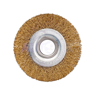 VERTEX щетка для УШМ плоская латунная 125мм