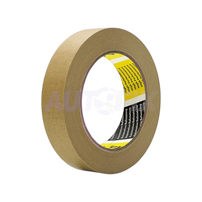 Q1 малярная лента CarBasic CBT124 80C коричневая 24мм*50м