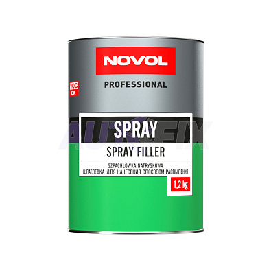 NOVOL шпатлевка Spray для нанесения распылением 0.8л/1.2кг