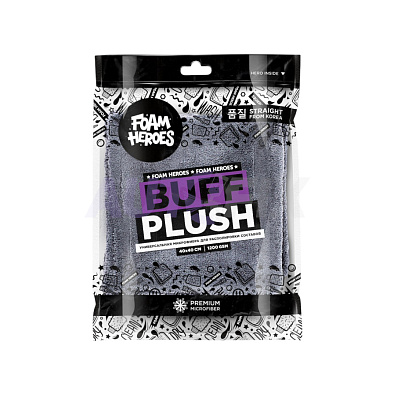 FOAM HEROES микрофибра для располировки составов Buff Plush 40*40см