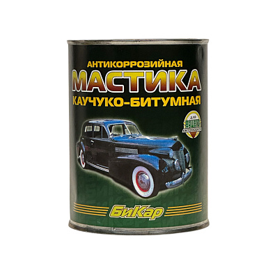 БИКАР мастика каучуко-битумная антикоррозийная банка 1.1л
