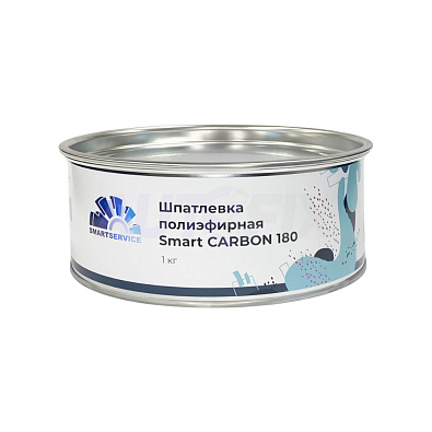 SMARTSERVICE шпатлевка Smart Carbon 180 с карбоном 1.0кг