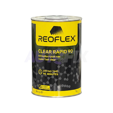 REOFLEX лак супербыстрый с отвердителем UHS Clear Rapid 90 1.0+0.5л