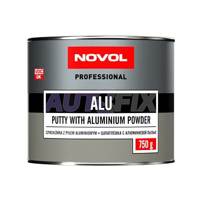 NOVOL шпатлевка Alu c алюминиевой пылью 0.75кг