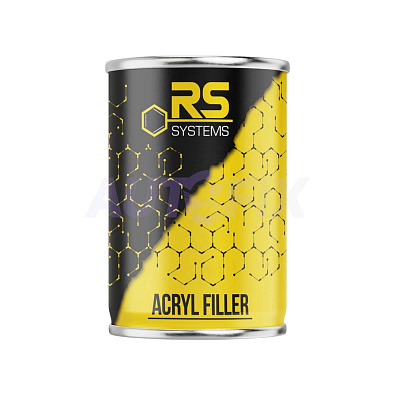 RS SYSTEMS грунт акриловый заполняющий 5+1 HS черный 0.75+0.15л