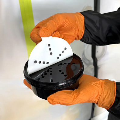 KRONAX пудра проявочная с аппликатором черная 100г