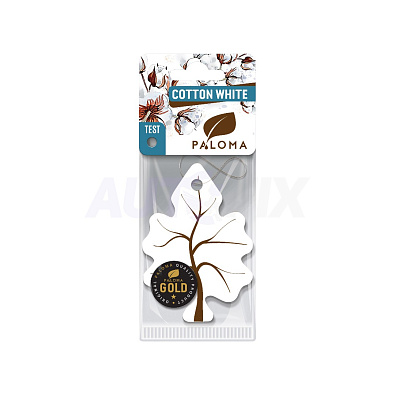 PALOMA ароматизатор автомобильный GOLD подвесной Cotton White