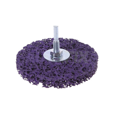 OTRIX круг зачистной 100мм с адаптером под дрель фиолетовый