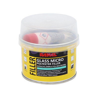 RANAL шпатлевка Glass Micro со стекловолокном 0.25кг