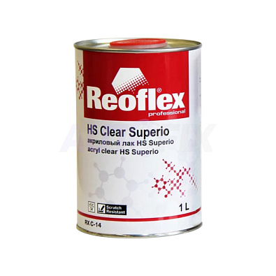 REOFLEX лак акриловый с отвердителем HS Clear Superio 1.0+0.5л