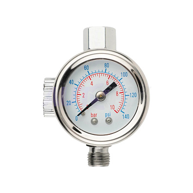 SKULL манометр с регулятором давления 40002 0-10 бар