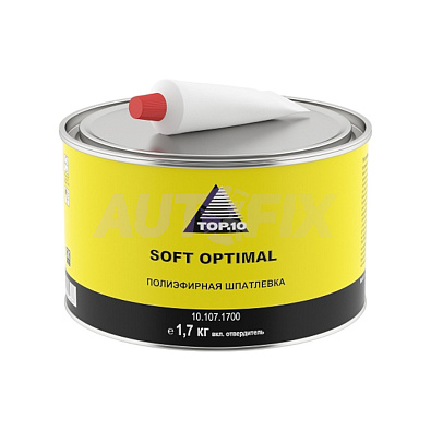 TOP.10 шпатлевка полиэфирная Soft Optimal 1.7кг