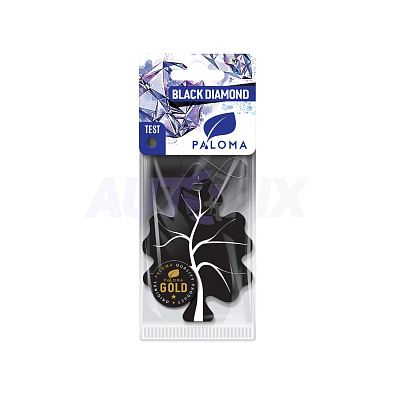 PALOMA ароматизатор автомобильный GOLD подвесной Black Diamond