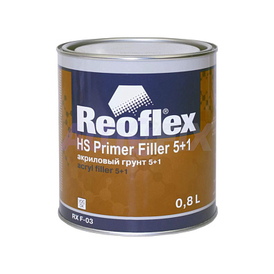 REOFLEX грунт акриловый с отвердителем 5+1 красный 0.8+0.16л