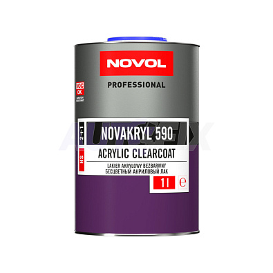 NOVOL лак акриловый Novacryl 590 HS с отвердителем 1.0+0.5л