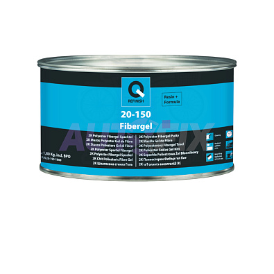 Q-REFINISH шпатлевка-гель 20-150 2K Fibergel со стекловолокном 1.8кг