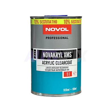 NOVOL лак акриловый Novacryl XMS с отвердителем 1.0+0.5л