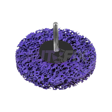 TESKOM круг для снятия ржавчины фиолетовый 100мм на шпинделе 6мм