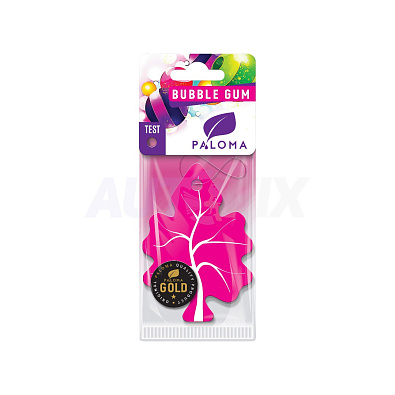 PALOMA ароматизатор автомобильный GOLD подвесной Bubble Gum
