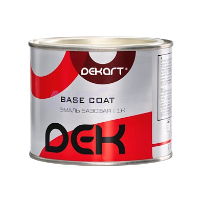 DEKART эмаль автомобильная базовая 1K BC-00 белая база 0.5л