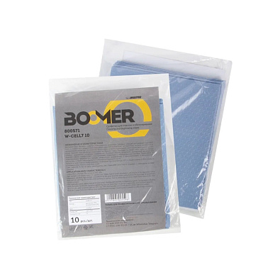 BOOMER салфетки для обезжиривания W-Cell 7 800571/1 синие 10шт