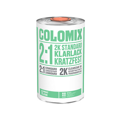 COLOMIX лак бесцветный Antiscratch с отвердителем 1.0+0.5л