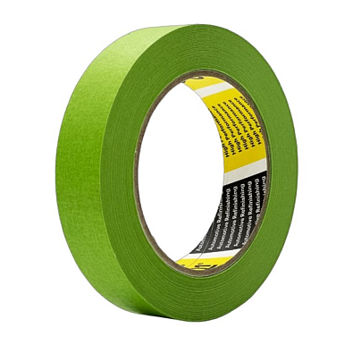 Q1 малярная лента High Performance HPG124 110C UV зеленая 24мм*50м