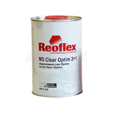 REOFLEX лак акриловый с отвердителем MS Clear Optim 1.0+0.5л