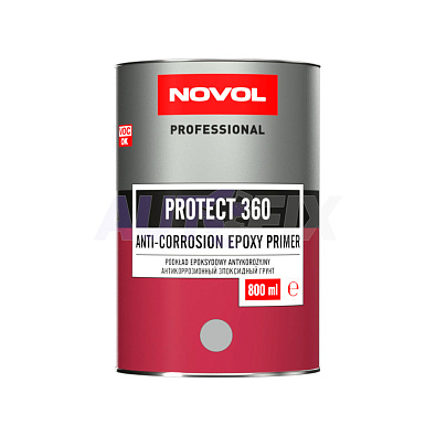 NOVOL грунт эпоксидный Protect 360 серый с отвердителем 0.8+0.8л