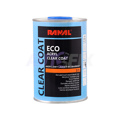 RANAL лак акриловый бесцветный ECO комплект 1.0+0.5л