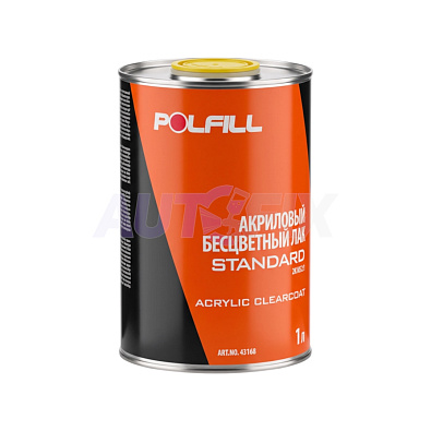 POLFILL лак акриловый 2+1 STANDARD с отвердителем 1.0+0.5л