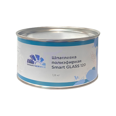 SMARTSERVICE шпатлевка Smart Glass 120 со стекловолокном 1.8кг