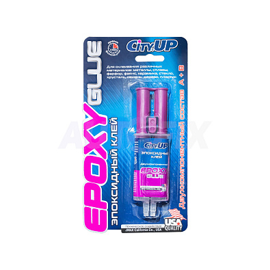 CITYUP эпоксидный двухкомпонентный клей Epoxy шприц-тюбик 23мл