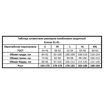 KRONAX комбинезон малярный многоразовый Light размер M