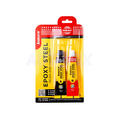 ASMACO эпоксидный клей для металла Epoxy Steel 57г