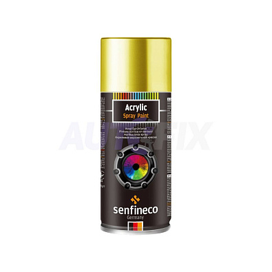 SENFINECO краска-спрей акриловая Bright Gold (золото-эффект) 450мл