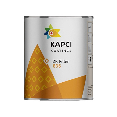 KAPCI грунт акриловый 635 2K Filler 4:1 серый с отвердителем 1.0+0.25л
