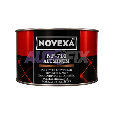NOVEXA шпатлевка с алюминием NP-710 Aluminium 1.60+0.04кг
