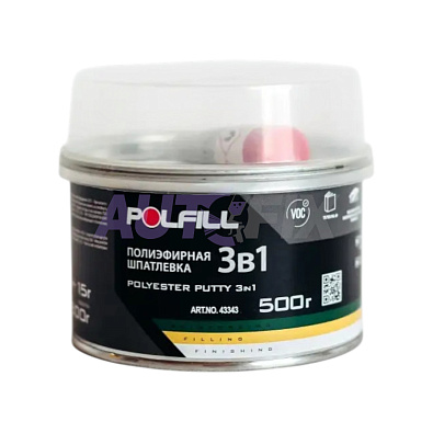 POLFILL шпатлевка универсальная 3 в 1 0.5кг