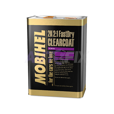 MOBIHEL лак бесцветный 2:1 Fast Dry быстрой сушки с отвердителем 5.0+2.5л