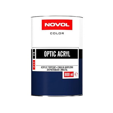 NOVOL Optic Acryl эмаль акриловая 2K ULTRA WHITE 0.8л