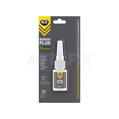 K2 клей супербыстрый Bondix Plus 10г