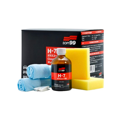 SOFT99 10088 покрытие на основе жидкого стекла H7 Glass-coat 100мл